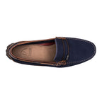 Drive Masculino Fascar Azul-Marinho Em Couro