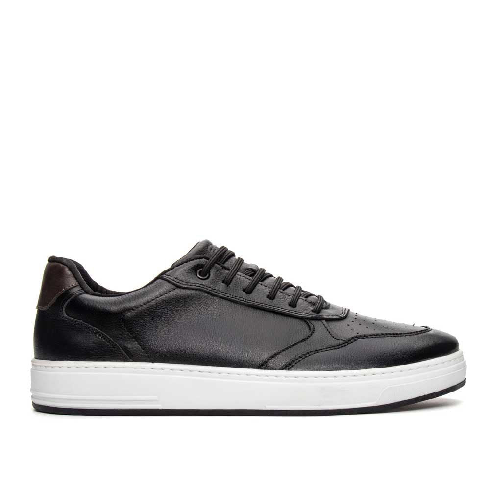Tênis Casual Masculino Fascar IZI Preto em Couro