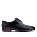 Sapato Masculino Social Derby Fascar Preto Em Couro
