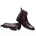 Bota Masculina Social Fascar Marrom Em Couro