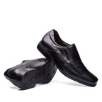 Mocassim Masculino Social Fascar Active Air Flow Preto Em Couro