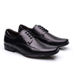 Sapato Masculino Social Fascar Derby Preto Em Couro