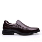 Mocassim Masculino Social Fascar Active Air Flow Brown Em Couro