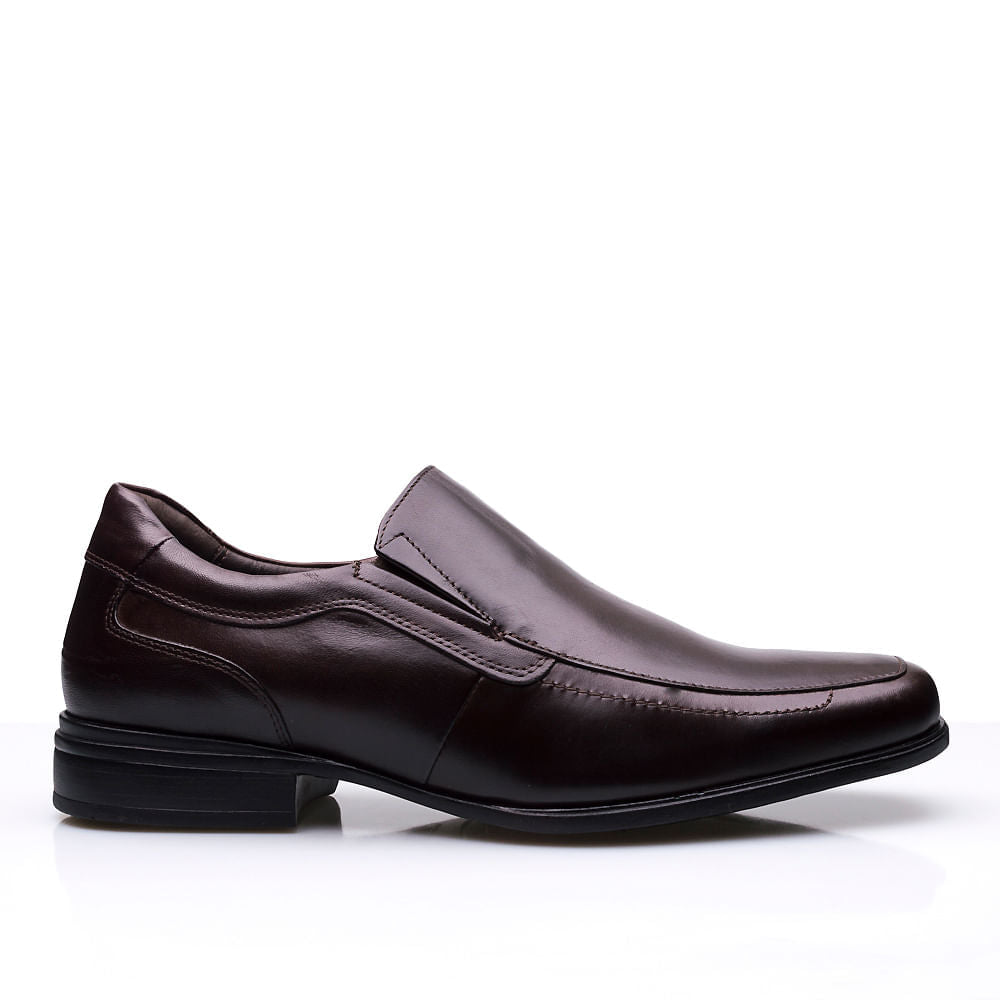 Mocassim Masculino Social Fascar Active Air Flow Brown Em Couro