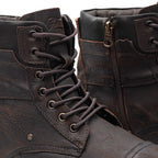 Bota Masculina Casual Fascar Marrom Em Couro