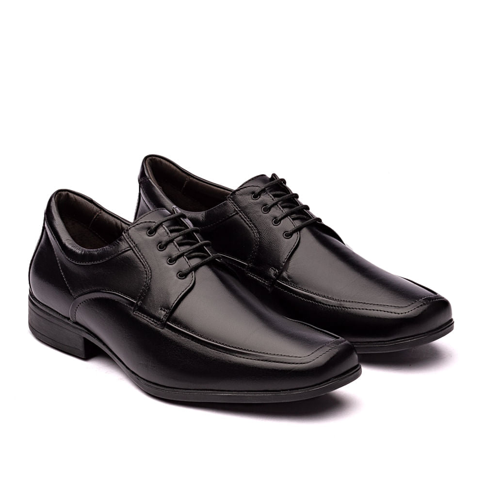 Sapato Masculino Social Fascar Active Air Flow Derby Em Couro