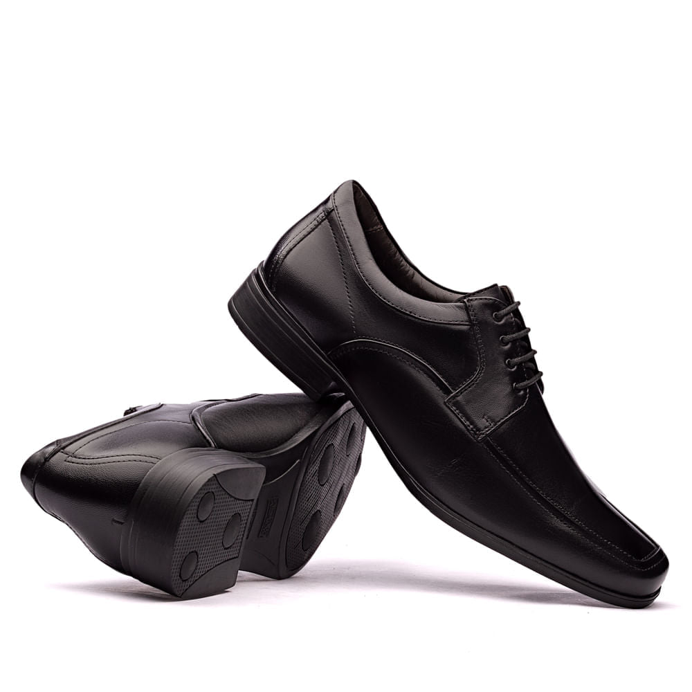 Sapato Masculino Social Fascar Active Air Flow Derby Em Couro