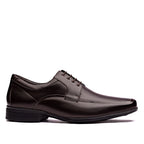 Sapato Masculino Social Fascar Active Air Flow Derby Marrom Em Couro