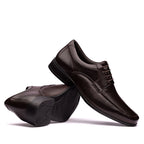 Sapato Masculino Social Fascar Active Air Flow Derby Em Couro