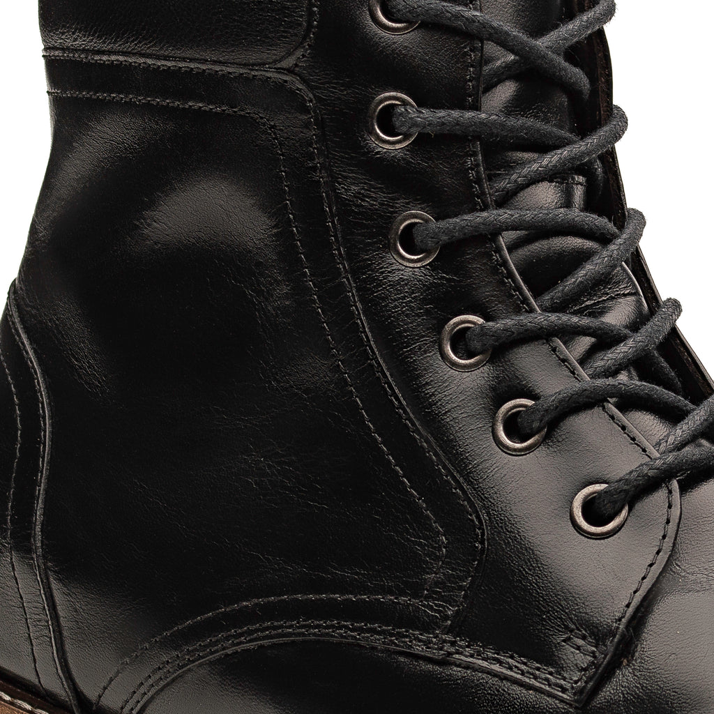 Bota Masculina Casual Fascar Em Preta Couro