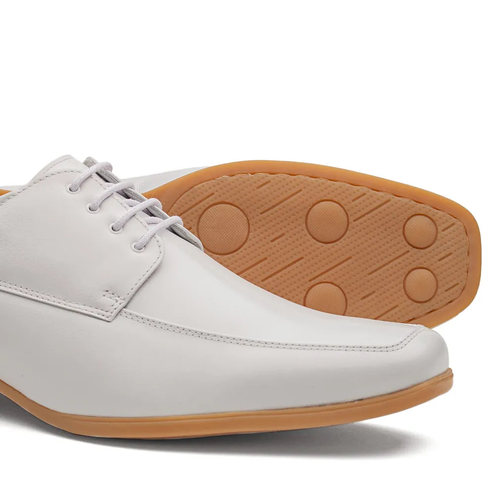 Sapato Masculino Casual Fascar Active Air Flow Branco Em Couro