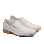 Mocassim Masculino Casual Fascar Active Air Flow Branco Em Couro