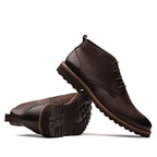 Bota Masculina Casual Fascar Lite Marrom Em Couro