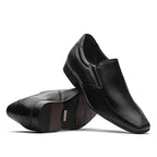 Mocassim Masculino Social Fascar Preto Em Couro