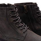 Bota Masculina Casual Fascar Marrom Em Couro