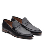 Mocassim Masculino Social Fascar Preto Em Couro