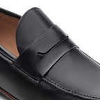 Mocassim Masculino Social Fascar Preto Em Couro