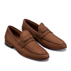 Mocassim Masculino Casual Fascar Marrom Em Couro