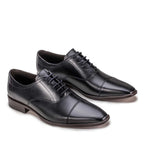 Sapato Social Masculino Fascar Oxford Cap Toe Em Couro