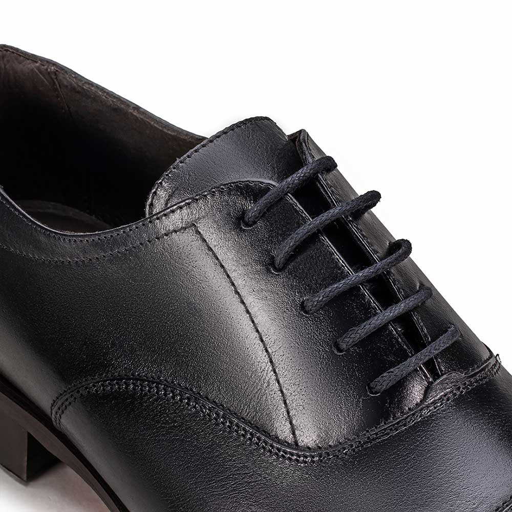 Sapato Social Masculino Fascar Oxford Cap Toe Em Couro
