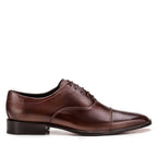 Sapato Social Masculino Fascar Oxford Cap Toe Mouro Em Couro