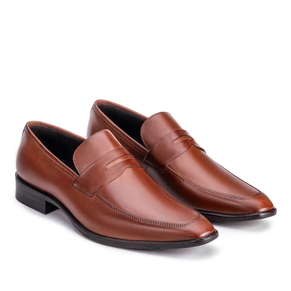 Mocassim Masculino Social Fascar Coimbra Penny Loafer Em Couro