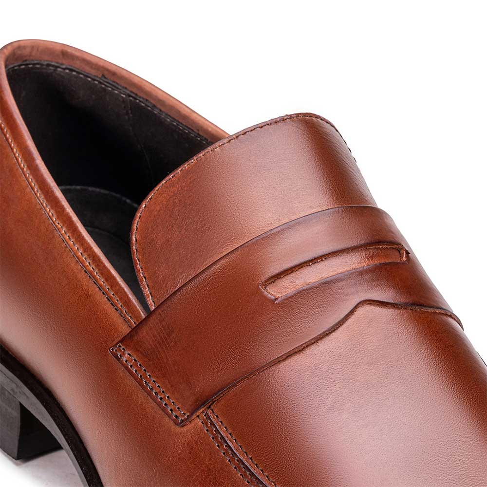 Mocassim Masculino Social Fascar Coimbra Penny Loafer Em Couro