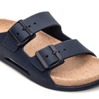 Chinelo Masculino Fascar com Tiras Ajustáveis Azul-Marinho em Borracha