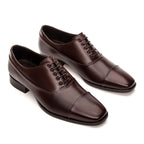 Sapato Masculino Social Fascar Oxford Marrom em Couro
