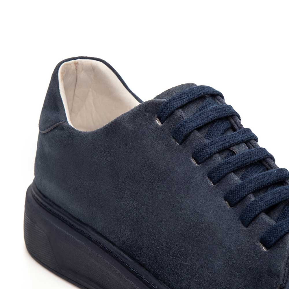 Tênis Masculino Casual Fascar Azul em Couro