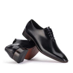 Sapato Masculino Social Oxford Wholecut Fascar Preto em Couro