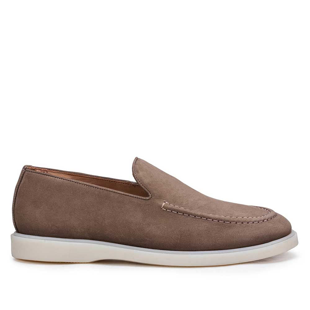 Mocassim Masculino Casual Fascar Sagres Bege Em Couro