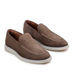 Mocassim Masculino Casual Fascar Sagres Bege Em Couro