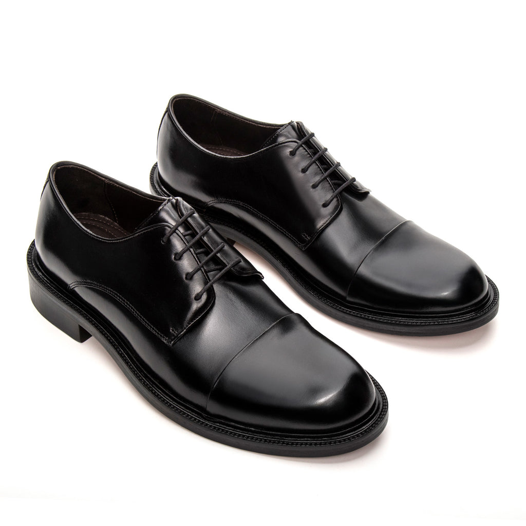Sapato Masculino Social Fascar Derby Preto em Couro