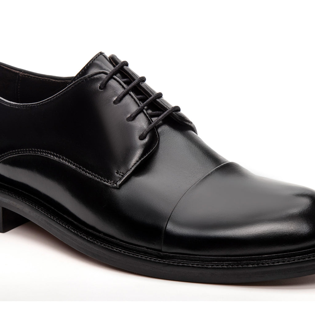 Sapato Masculino Social Fascar Derby Preto em Couro