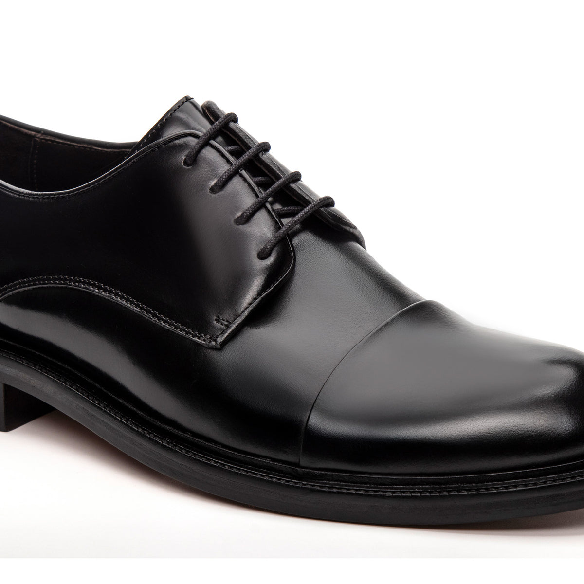 Sapato Masculino Social Fascar Derby Preto em Couro