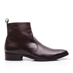 Bota Masculina Social Fascar Marrom Em Couro