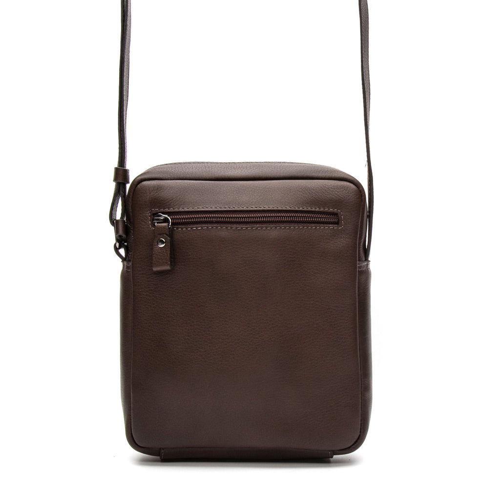 Bolsa Masculina Shoulder Bag Fascar Marrom em Couro