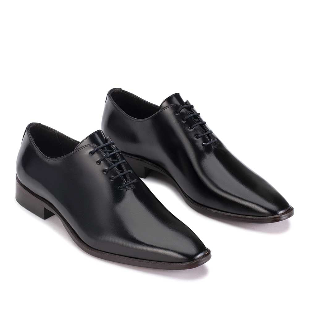 Sapato Masculino Social Oxford Wholecut Fascar Preto em Couro