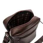 Bolsa Masculina Shoulder Bag Fascar Marrom em Couro