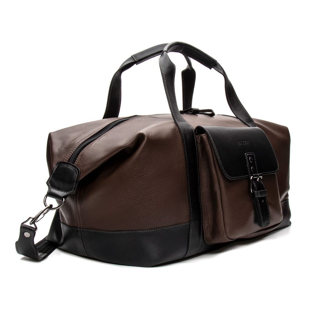 Bolsa Masculina de Viagem Fascar Marrom em Couro