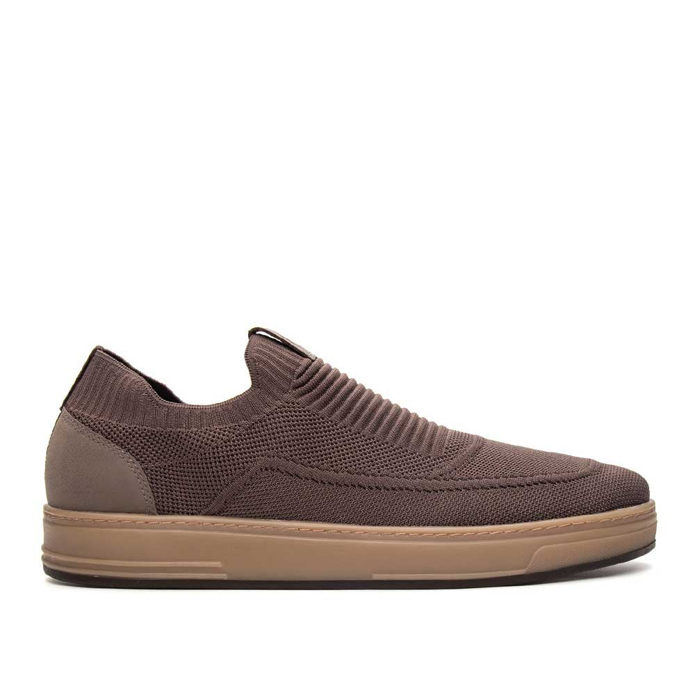 Tênis Casual Masculino Fascar IZI Marrom em Knit