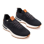 Tênis Casual Masculino Jogging Fascar IZI Azul- Marinho em Knit
