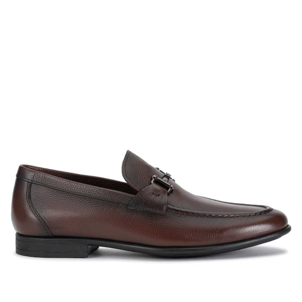 Mocassim Masculino Casual Fascar Marrom em Couro