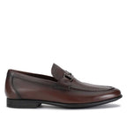 Mocassim Masculino Casual Fascar Marrom em Couro