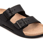 Chinelo Masculino Fascar com Tiras Ajustáveis Preto em Borracha