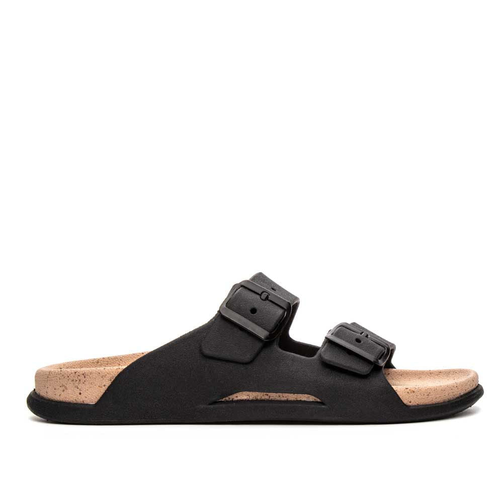 Chinelo Masculino Fascar com Tiras Ajustáveis Preto em Borracha