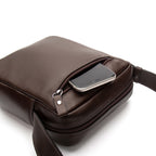 Bolsa Masculina Shoulder Bag Fascar Marrom em Couro