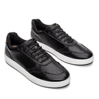 Tênis Casual Masculino Fascar IZI Preto em Couro