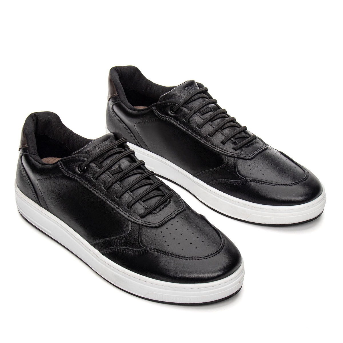 Tênis Casual Masculino Fascar IZI Preto em Couro